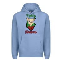 Colony Blue Merry Christmas Cat Premium Hoodie - Bettercallsaul