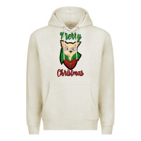 Oatmeal Heather Merry Christmas Cat Premium Hoodie - Bettercallsaul