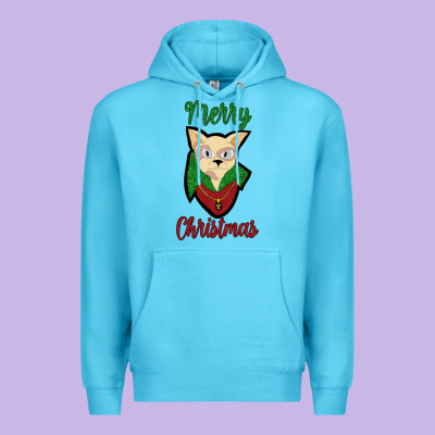 Merry Christmas Cat Premium Hoodie Designed By Bettercallsaul