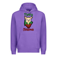 Purple Merry Christmas Cat Premium Hoodie - Bettercallsaul