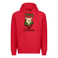 Red Merry Christmas Cat Premium Hoodie - Bettercallsaul