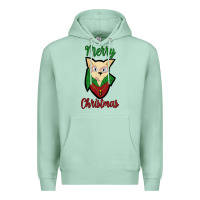 Seafoam Merry Christmas Cat Premium Hoodie - Bettercallsaul