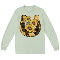 Matcha horseshoe sunflower camouflage Long Sleeve Tee - AdoDesignShop