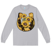 Moon Dust horseshoe sunflower camouflage Long Sleeve Tee - AdoDesignShop