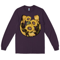 Plum horseshoe sunflower camouflage Long Sleeve Tee - AdoDesignShop