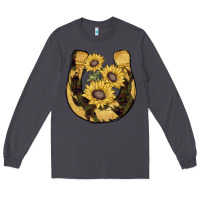 Smoke horseshoe sunflower camouflage Long Sleeve Tee - AdoDesignShop