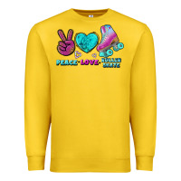 Lemon peace love roller skate Premium Sweatshirt - BundleAndBundleShop
