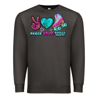 Smoke peace love roller skate Premium Sweatshirt - BundleAndBundleShop