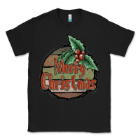 Black Merry Christmas Classic Tee - JahusDesignShop