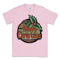 Bubblegum Pink Merry Christmas Classic Tee - JahusDesignShop