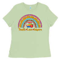 Matcha back to school rainbow teach love inspire Ladies Tee - AdoDesignShop