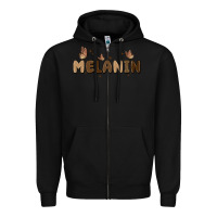 Black melanin Zipper Hoodie - MaliasSmallBusiness
