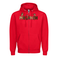 Red melanin Zipper Hoodie - MaliasSmallBusiness