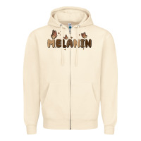 Sandshell melanin Zipper Hoodie - MaliasSmallBusiness