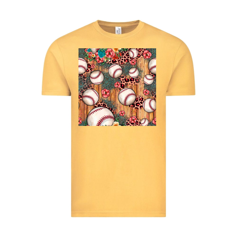 Baseball Leopard Seamless Pattern Vintage Tee by JahusDesignShop | Teevron