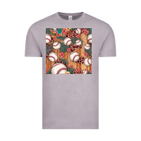 Vintage Zinc baseball leopard seamless pattern Vintage Tee - JahusDesignShop