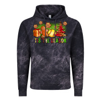 Cloud Black Tis The Season Christmas With Softball And Gingerbread Man Vintage Hoodie - FaDigitalArtStudio