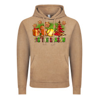 Vintage Coffee Tis The Season Christmas With Softball And Gingerbread Man Vintage Hoodie - FaDigitalArtStudio