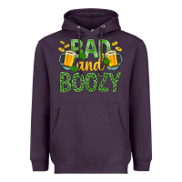 Plum Bad And Boozy St. Patricks Heavyweight Hoodie - BundleAndBundleShop