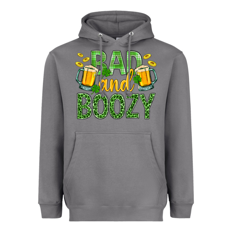Bad And Boozy St. Patricks Heavyweight Hoodie by BundleAndBundleShop | Teevron