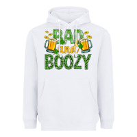 White Bad And Boozy St. Patricks Heavyweight Hoodie - BundleAndBundleShop