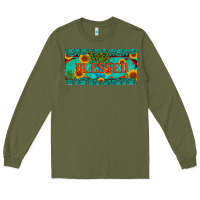 Army Green blessed turquoise gemstone cactus and sunflower licanse plate Long Sleeve Tee - Artiststas