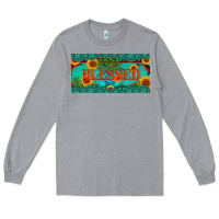 Heather Grey blessed turquoise gemstone cactus and sunflower licanse plate Long Sleeve Tee - Artiststas