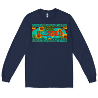 Navy blessed turquoise gemstone cactus and sunflower licanse plate Long Sleeve Tee - Artiststas