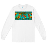 White blessed turquoise gemstone cactus and sunflower licanse plate Long Sleeve Tee - Artiststas