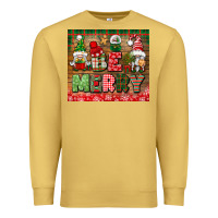 Antique Gold be merry tumbler Premium Sweatshirt - BundleAndBundleShop