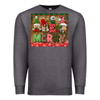 Charcoal Heather be merry tumbler Premium Sweatshirt - BundleAndBundleShop