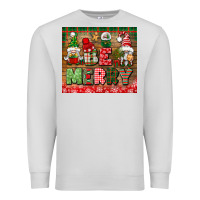 Dove Grey be merry tumbler Premium Sweatshirt - BundleAndBundleShop
