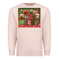 Pale Pink be merry tumbler Premium Sweatshirt - BundleAndBundleShop