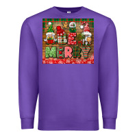 Purple be merry tumbler Premium Sweatshirt - BundleAndBundleShop