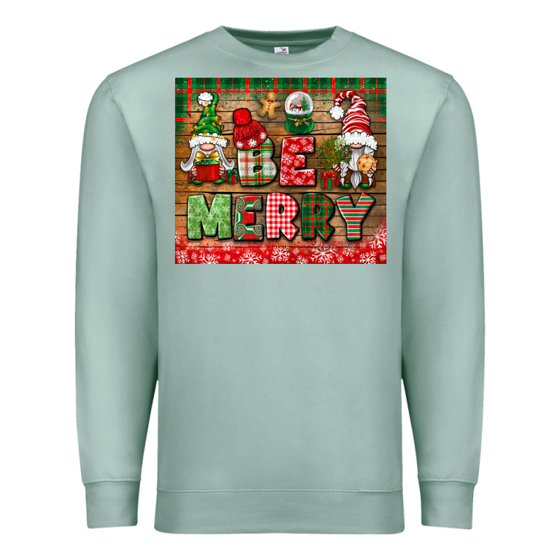 Be Merry Tumbler Premium Sweatshirt by BundleAndBundleShop | Teevron