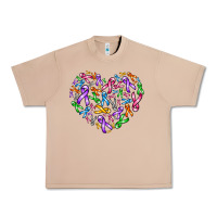 Burro cancer ribbon heart Urban Heavy Tee - AdoDesignShop