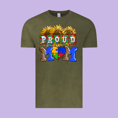 Proud Mom Vintage Tee Designed By Adodesignshop