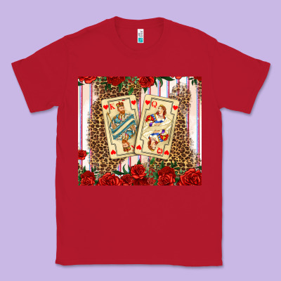 Valentines Day Playing Cards Classic Tee Designed By Adodesignshop