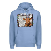 Colony Blue Between Jesus Take The Wheel I Wish A Heifer Would Premium Hoodie - Bettercallsaul