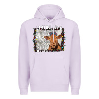 Lilac Between Jesus Take The Wheel I Wish A Heifer Would Premium Hoodie - Bettercallsaul