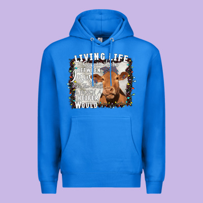 Between Jesus Take The Wheel I Wish A Heifer Would Premium Hoodie Designed By Bettercallsaul