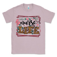 Lilac Nurse life leopard frame Classic Tee - LillyAllenDesigns