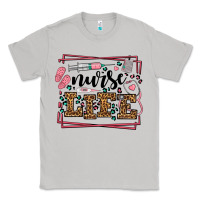 Moon Dust Nurse life leopard frame Classic Tee - LillyAllenDesigns