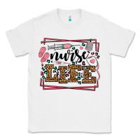 White Nurse life leopard frame Classic Tee - LillyAllenDesigns