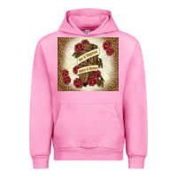 Fuchsia Pink fear is temporary regret is forever Urban Hoodie - TumblerDesignByShophia