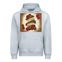 Heather Grey fear is temporary regret is forever Urban Hoodie - TumblerDesignByShophia