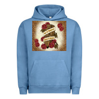 Pigment Pebble Blue fear is temporary regret is forever Urban Hoodie - TumblerDesignByShophia