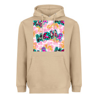 Mushroom Breast Cancer Awareness Mom With Leopard Patterns Heavyweight Hoodie - BundleAndBundleShop
