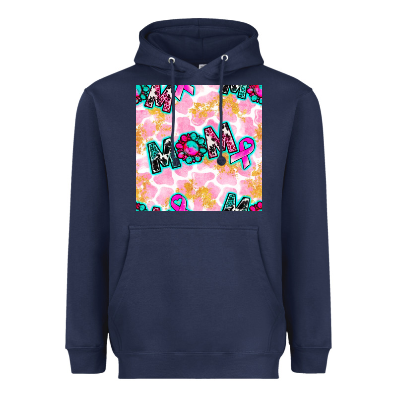 Breast Cancer Awareness Mom With Leopard Patterns Heavyweight Hoodie by BundleAndBundleShop | Teevron