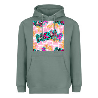 Sage Breast Cancer Awareness Mom With Leopard Patterns Heavyweight Hoodie - BundleAndBundleShop